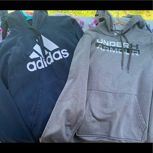 5 piece Mens S/M hoodie lot. Like new, each item was only worn a few times.